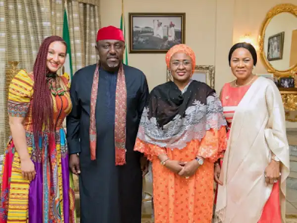 Photo: Mrs Aisha Buhari Appointed As The GP For Rochas Foundation College Of Africa